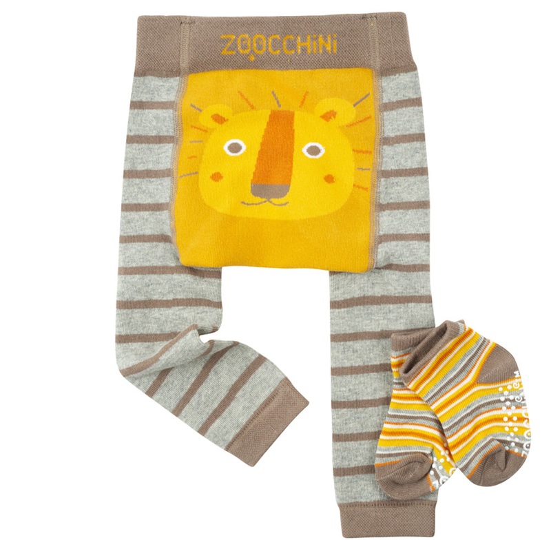 Baby/toddler Crawler Leggings & Socks Set – Leo The Lion 6-12m