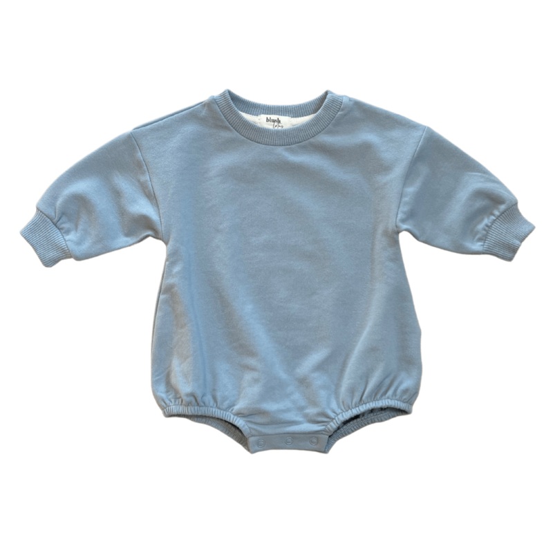 Ft Bubble Romper – Chambray 0-3M