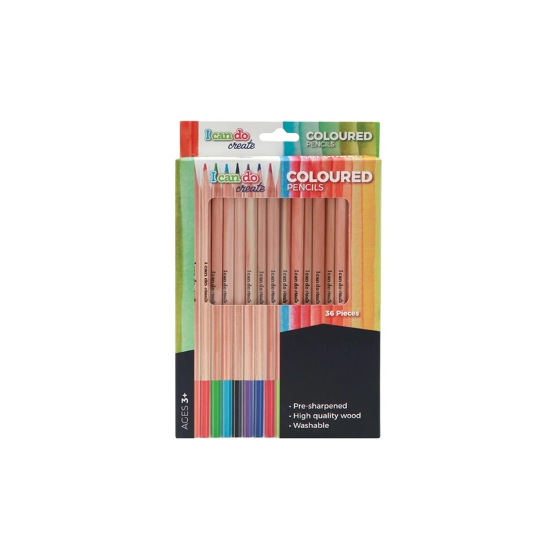 Icando Coloured Pencils 36pcs