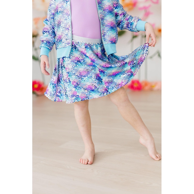 Mermaid Flip Sequin Twirl Skort 2T
