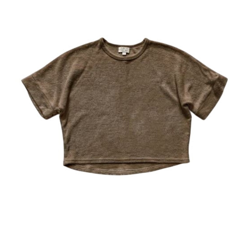 The Oversized Terry Top walnut 9-12 months