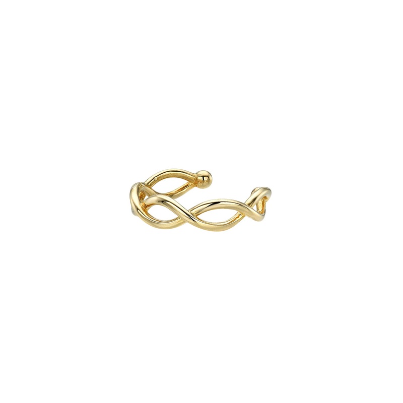14k Gold Twist Ear Cuff 14K Yellow Gold