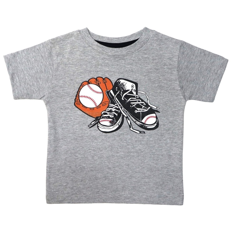 kids Short Sleeve Tee – Baseball Kicks 6M