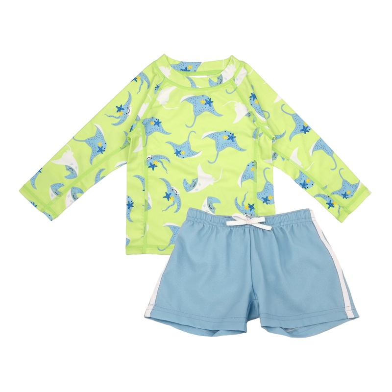 Baby/toddler Boys Swim Top & Swim Shorts Set – Sid The Stingray **pre-order (orders Will Ship In Full Early March ’25)** 6-12m