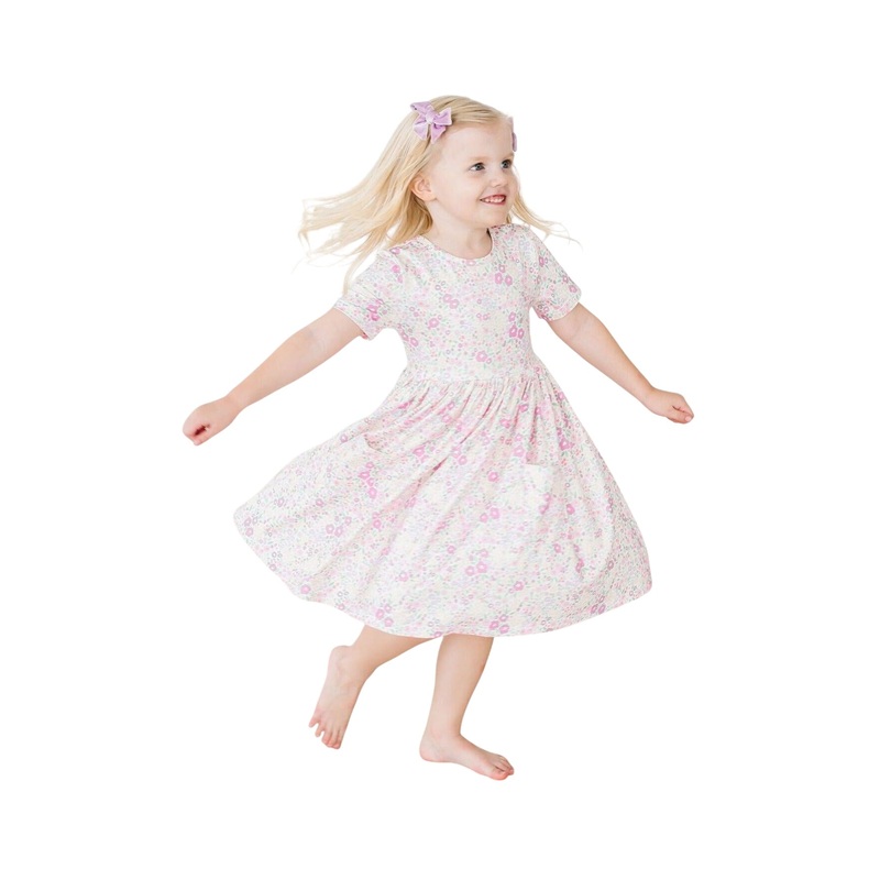 Blooming Beauty S/s Pocket Twirl Dress 6-12M