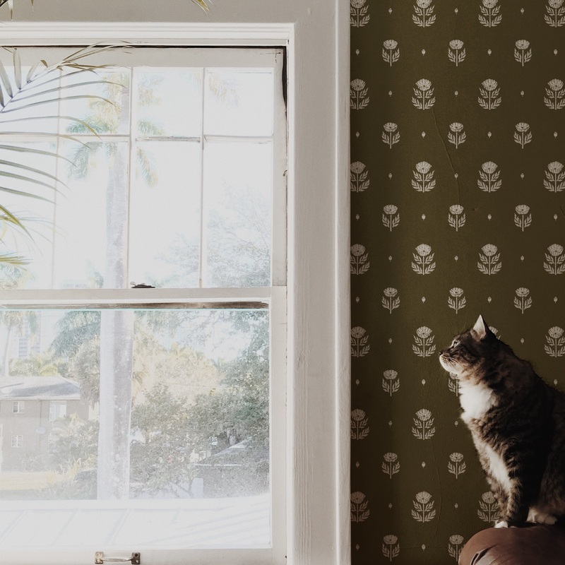 Delaney Wallpaper By Mackenzie Nelson Sample 1 foot by 1 foot Caramel