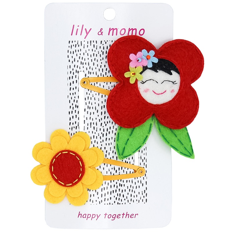 Farm Flowers Hair Clips