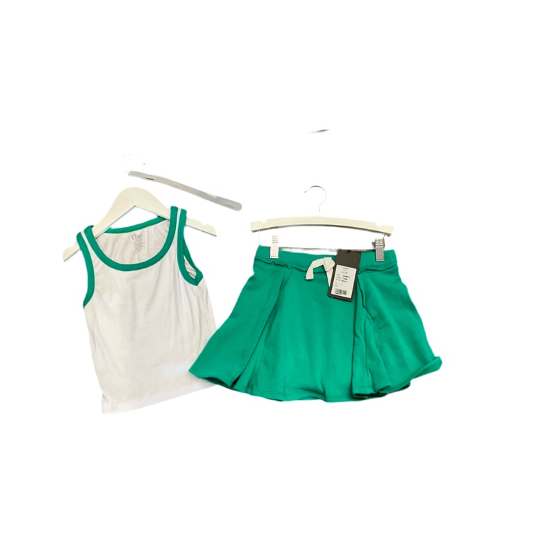 Fbz Green Tank And Skirt Set S