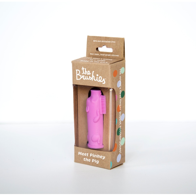 Pinkey The Pig Finger Toothbrush