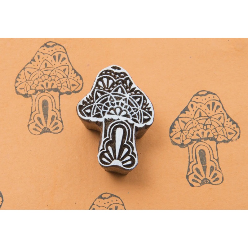 Quirky Mushroom Stamp
