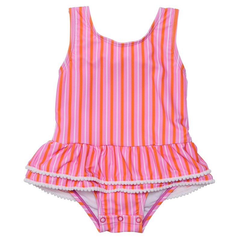 Stripy Sunset Sustainable Skirt Swimsuit 03-06m