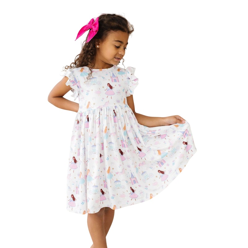 Fairy Princess Flutter Sleeve Twirl Dress 6-12M