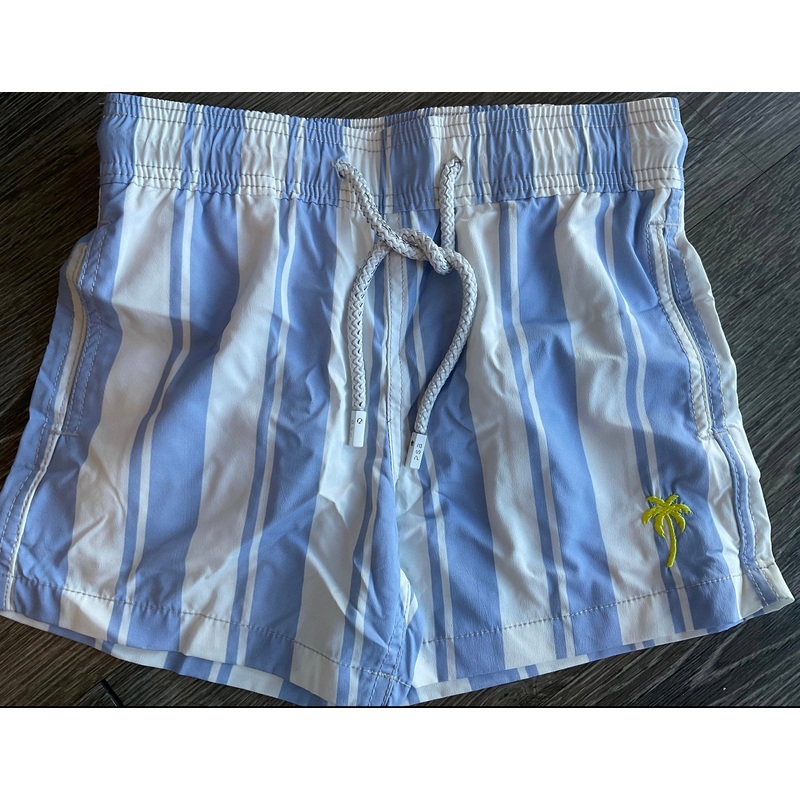 Pier St Barths Mens Sky Blue Stripe Xs