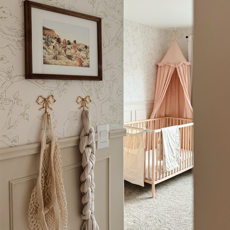 Ruby Wallpaper By Ali Anni Sample 1 foot by 1 foot Blue