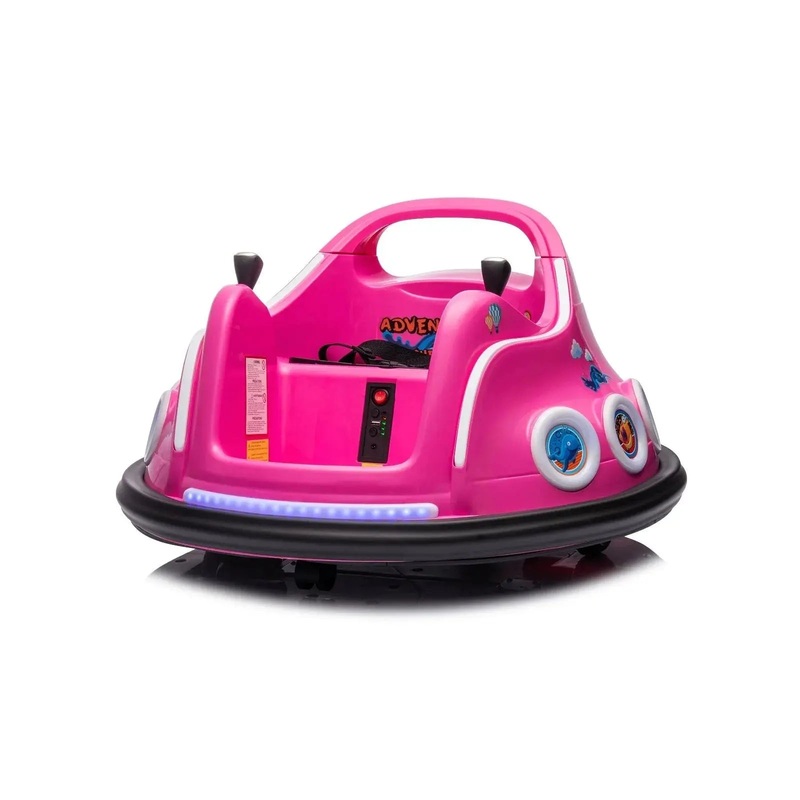 12v Freddo Bumper Car 1 Seater Ride On For Kids Pink