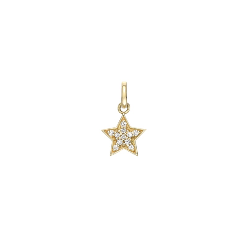 Diamond Star Pendant 14K Yellow Gold