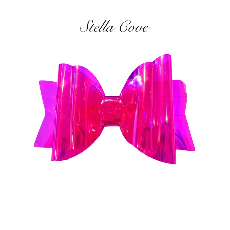 Summer Princess Pink Jelly Hair Bow