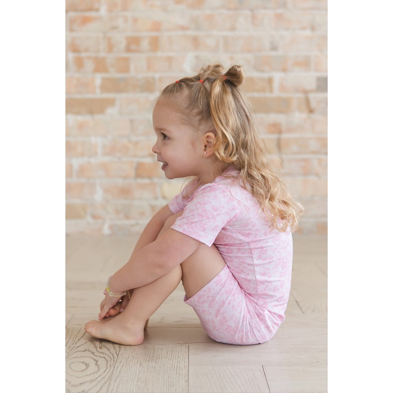 Pink Toile – Short Set 6-12M