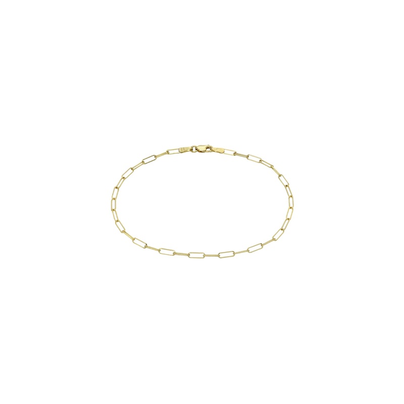 14k Gold Open Link Chain Bracelet 14K Yellow Gold 6.5″