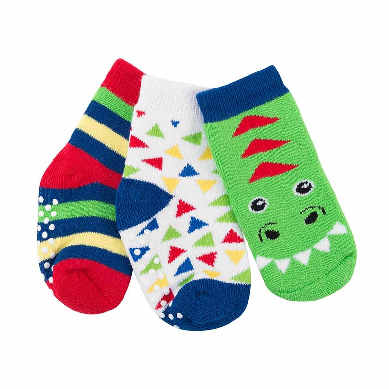 Baby/toddler Terry Socks Set (3-pk) – Devin The Dinosaur OS (0-24m)