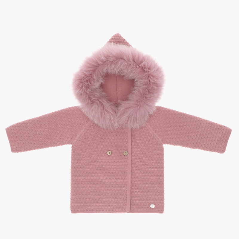 Martin Aranda Hooded Jacket With Real Fur Ecru 3M
