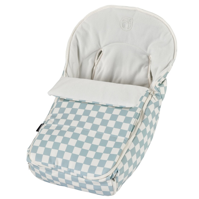 Stroller Footmuff In Checkered Surf Spray