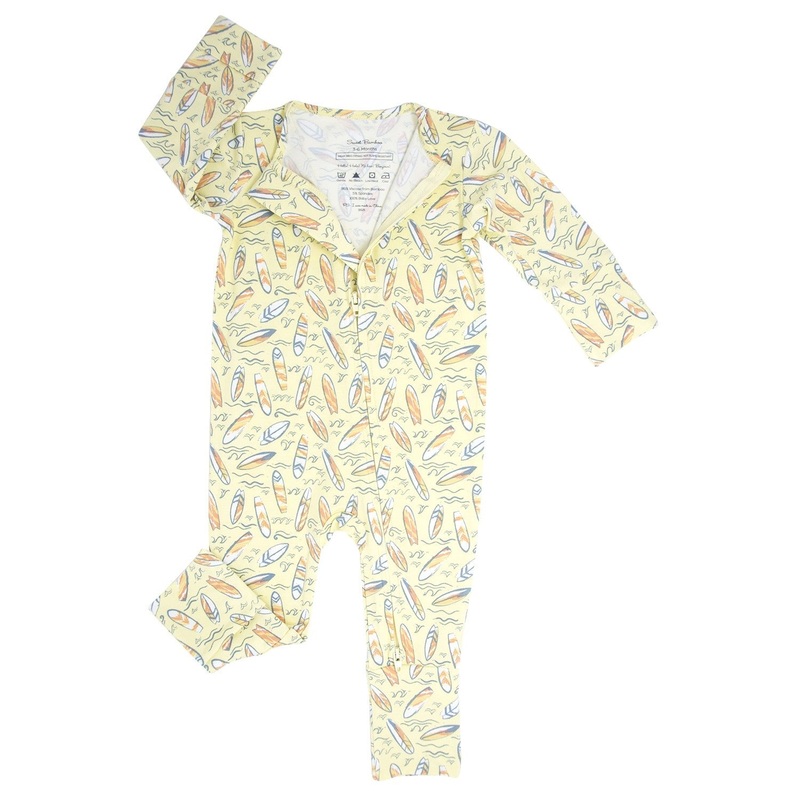 Surfboard Waves Convertible Romper Newborn Sunset Surf Boy