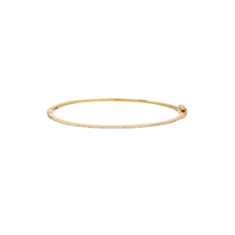 Diamond Bangle 14K Yellow Gold