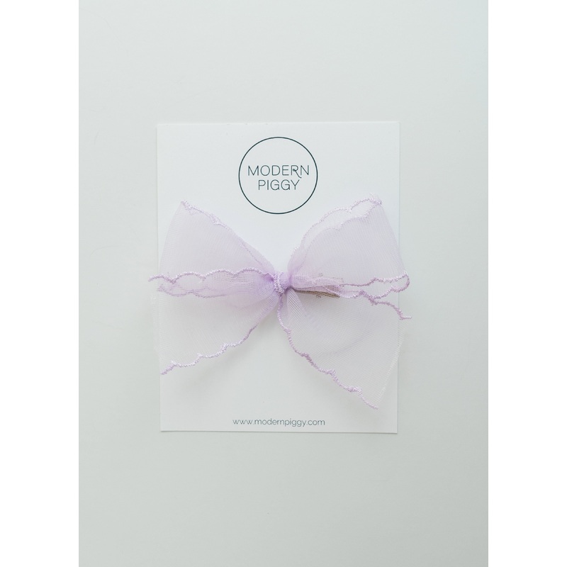 Lavender Mist | Pigtail Set – Ribbon Bow