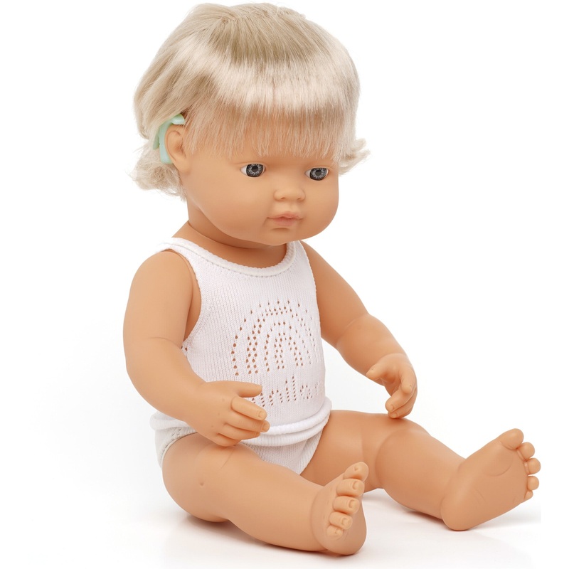 Caucasian Baby Doll | Girl with Cochlear Implant 15″