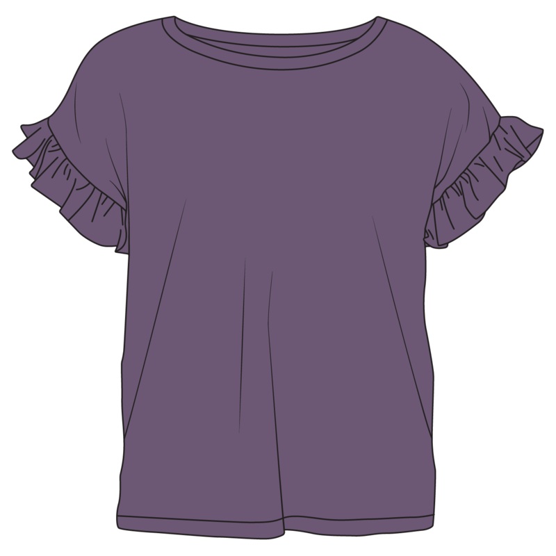 Elmerial Bamboo Ruffle Tee 0_3M