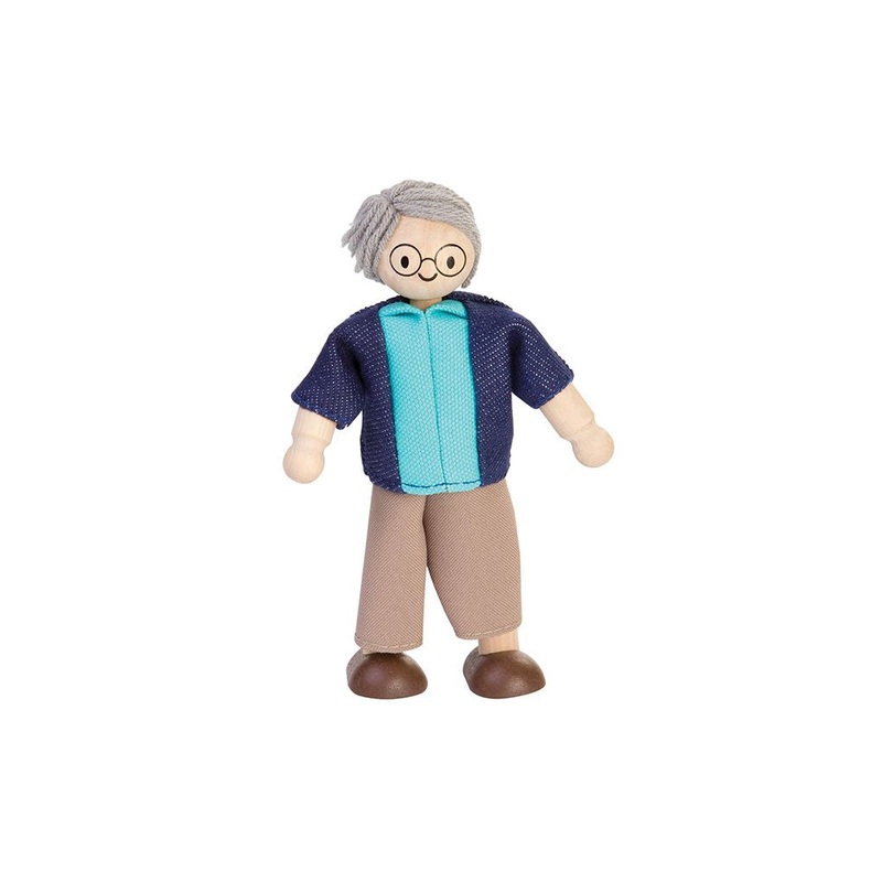Plan Toys Grandfather Dollhouse Figure – Light Skin Tone