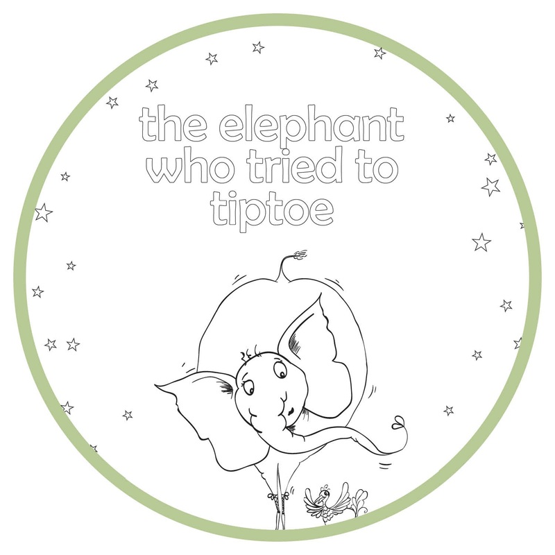Printable Coloring Pages – The Elephant Who Tried To Tiptoe