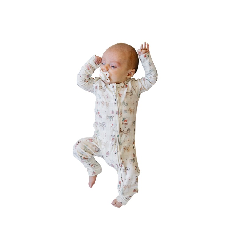 Santa Paws Bamboo Zippy Romper Newborn