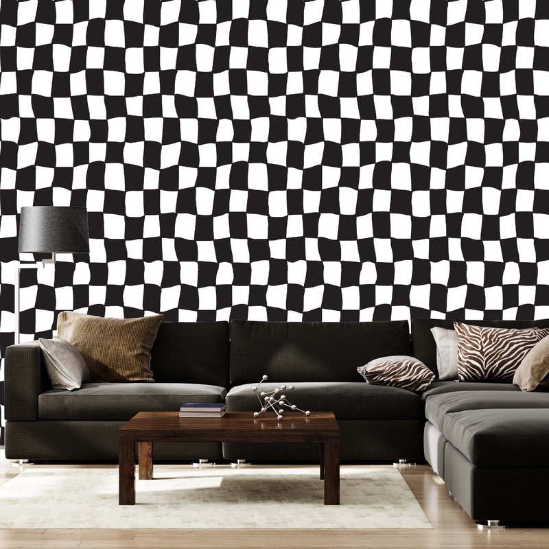 Zade Wallpaper Sample 1 foot by 1 foot Black