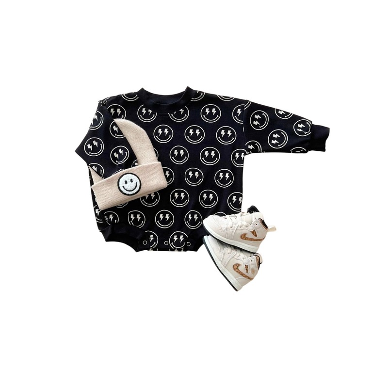 Bubble Romper | Electric Smiley Newborn
