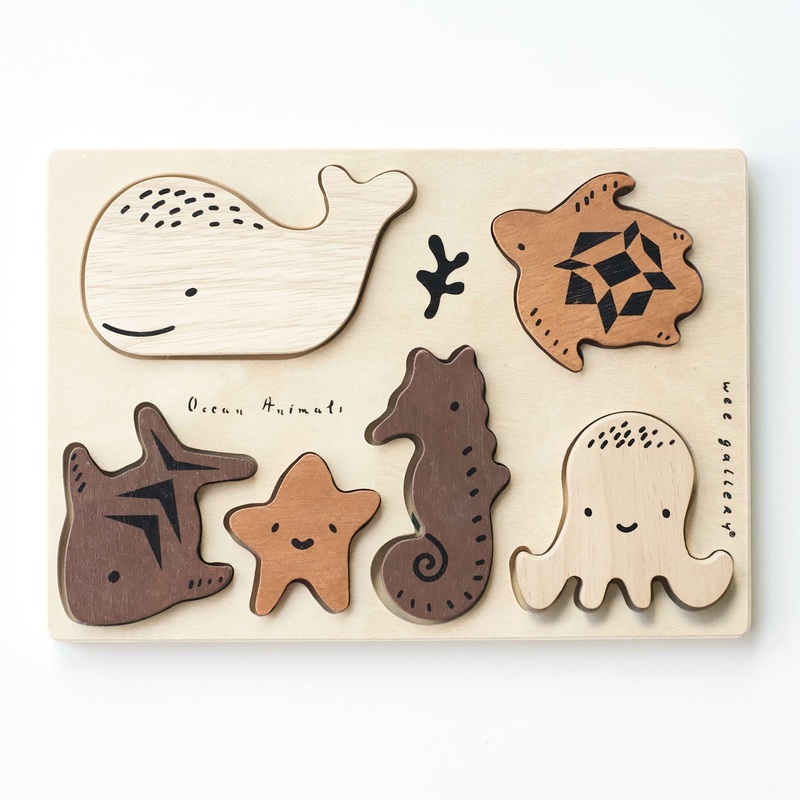 Wooden Tray Puzzle – Ocean Animals