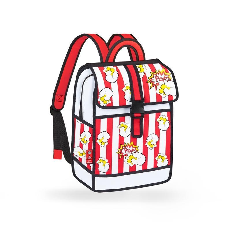 2d Backpack Pop Art Popcorn Red