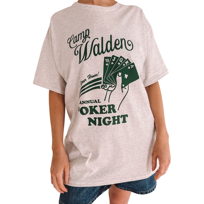 Camp Walden Poker Night Tee – Adult S