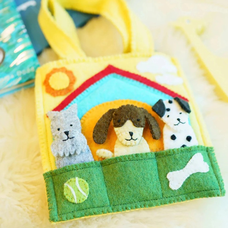 Felt Doggy Puppet Bag