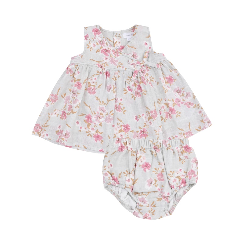 Kimono Dress & Bloomer – Pink Phlox Floral 0-3M