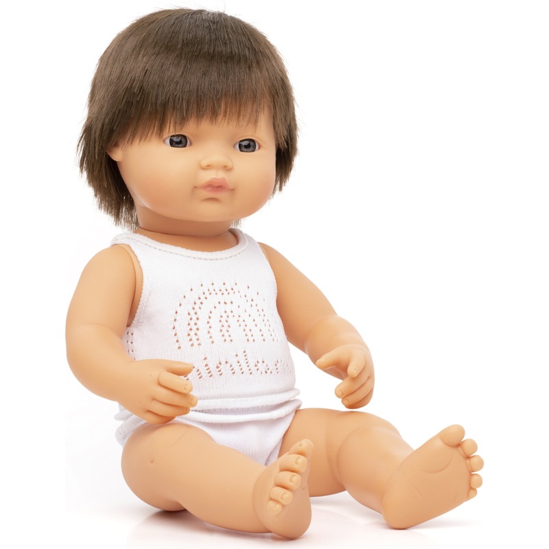 Caucasian Baby Doll | Brunette Boy 15″