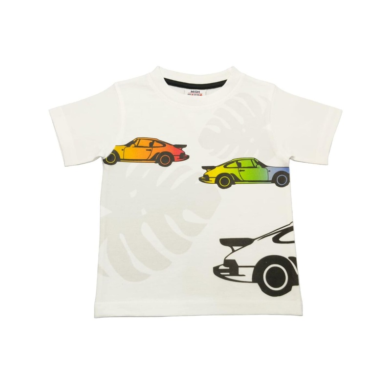 kids Short Sleeve Tee – Car Palm 6M