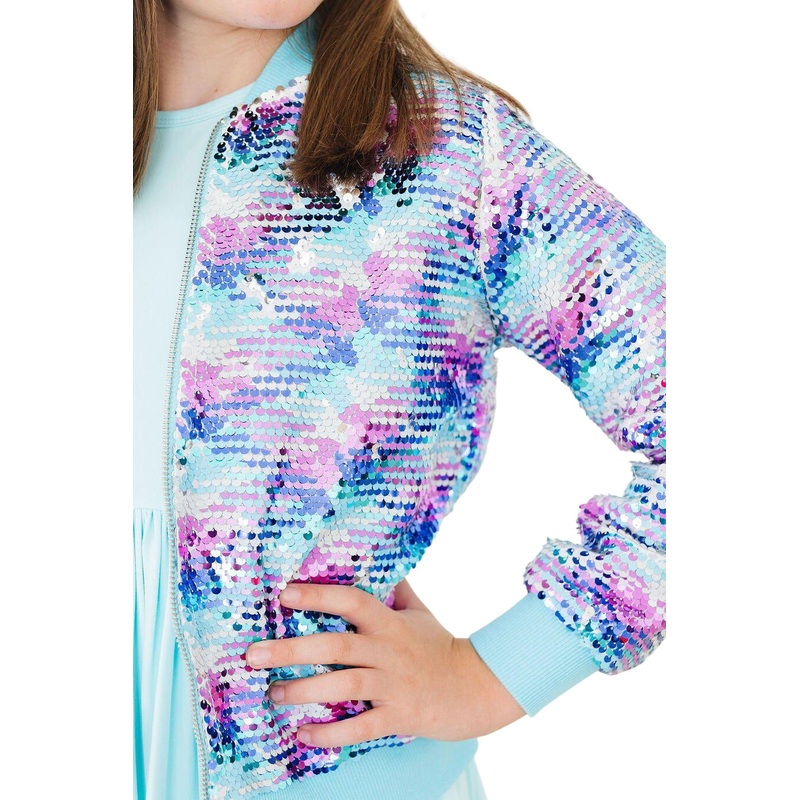 Mermaid Flip Sequin Jacket 2T