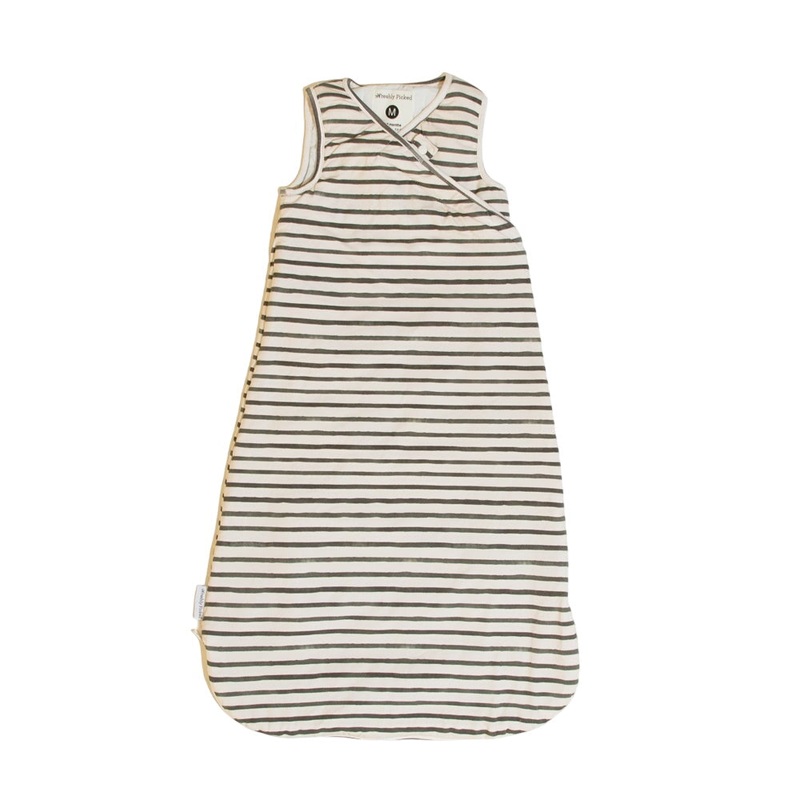 Charcoal Stripes Sleep Sack M