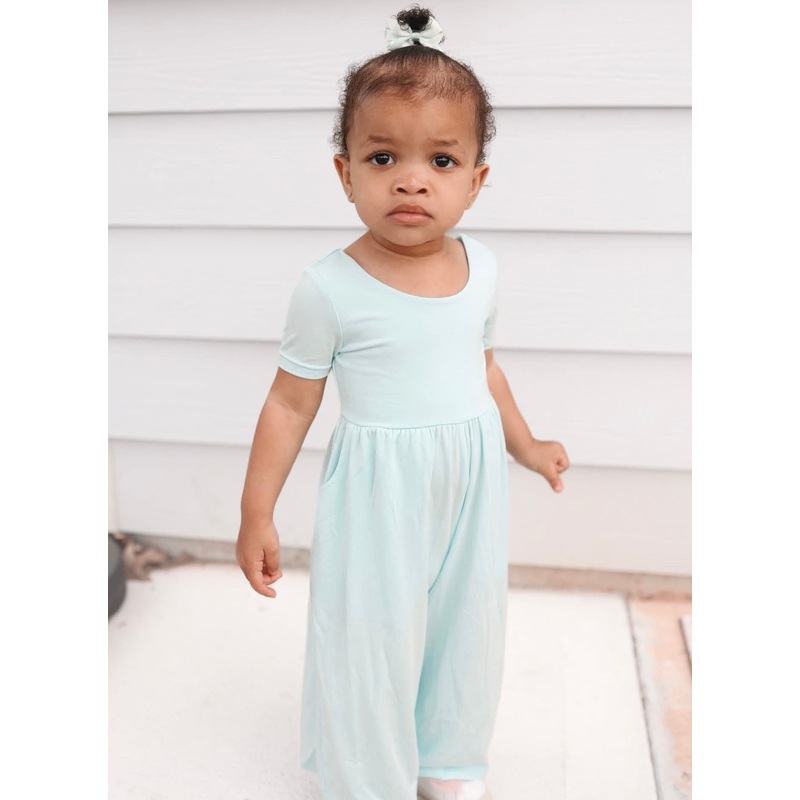 Mint Julep – Wide-leg Romper 12-18M