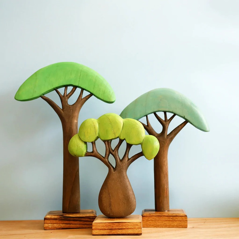 Pre-Order Papoose African Trees, Set of 3 (Ships in late June/early July)