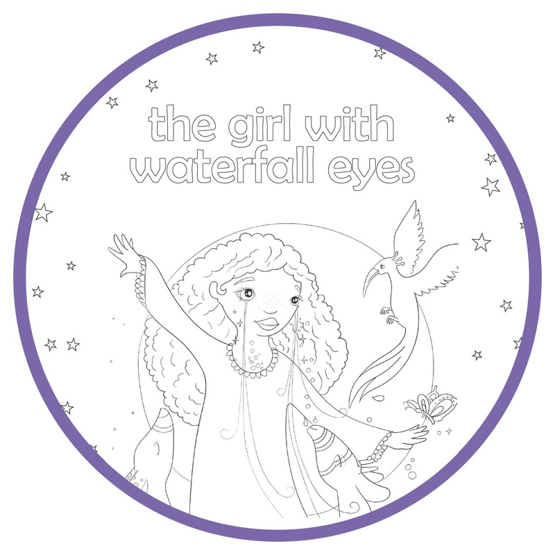 Printable Coloring Pages – The Girl With Waterfall Eyes