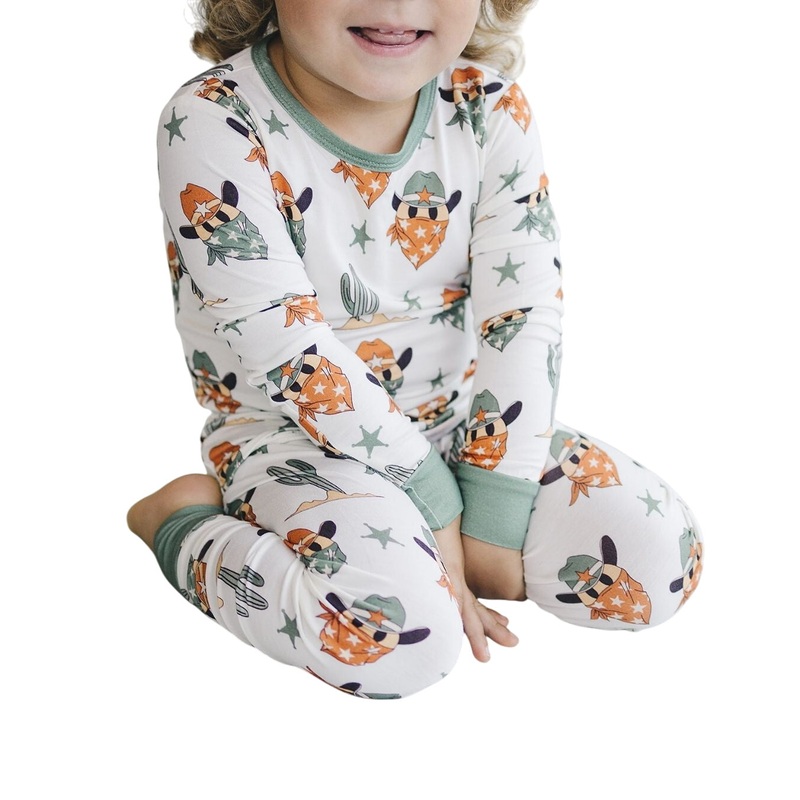 Bamboo Two Piece Set | Smiley Cowboy 2T