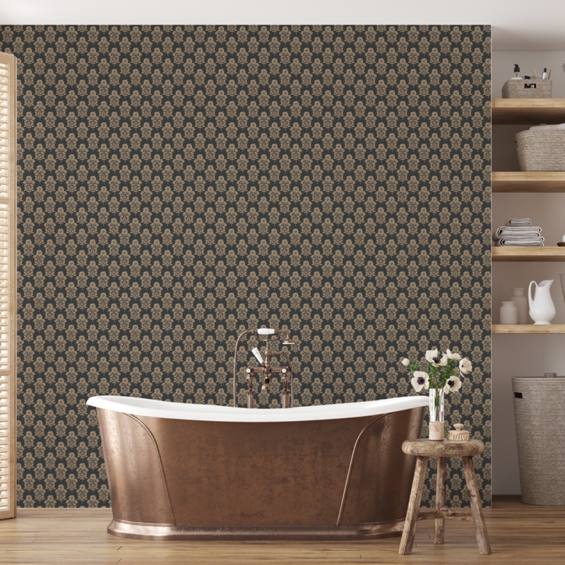 Jones Wallpaper By Taddy Mikelaites Sample 1 foot by 1 foot Rust